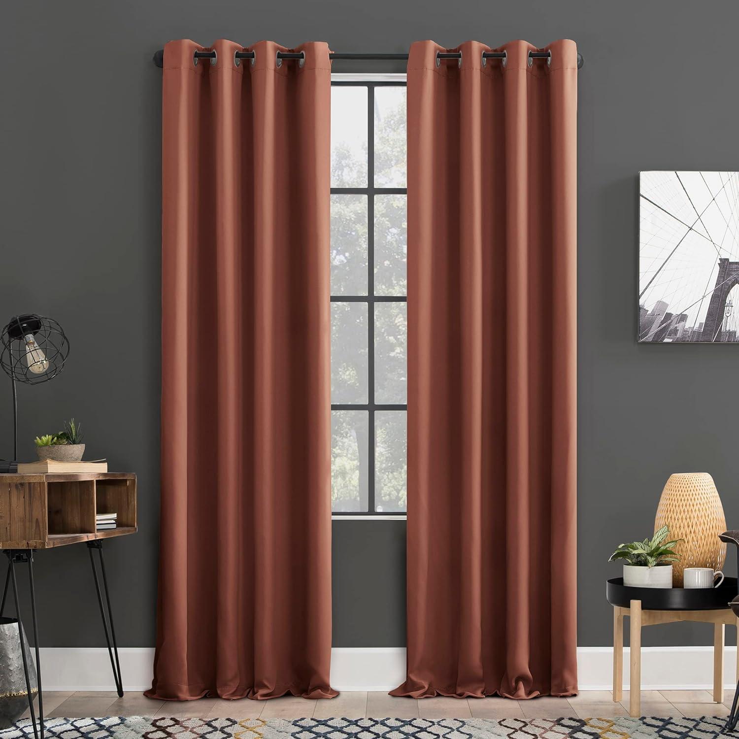 Sun Zero Blackout Kenneth Energy Saving Grommet Curtain Panel