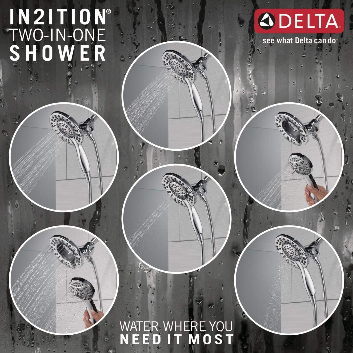 Arvo Single-Function Tub Shower Faucet Set, Shower Trim Kit with In2ition Shower Head and Valve
