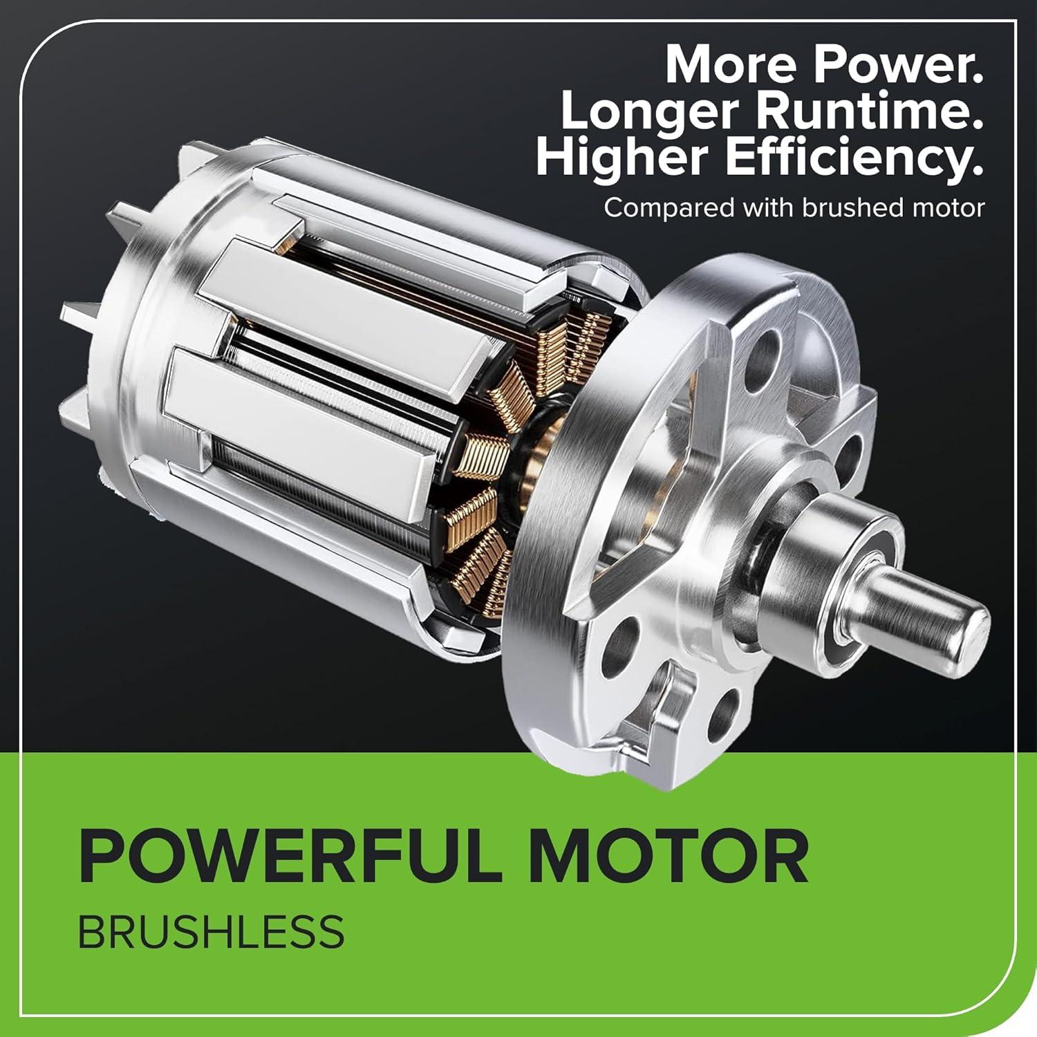 Greenworks 24V Brushless Cordless Stick Vacuum, Lightweight, Handheld, Pet, Anti-Allergen HEPA Filtration, Hard Floor, Carpet, Car, 4Ah Battery, and 30-Minute Charge Time (White)