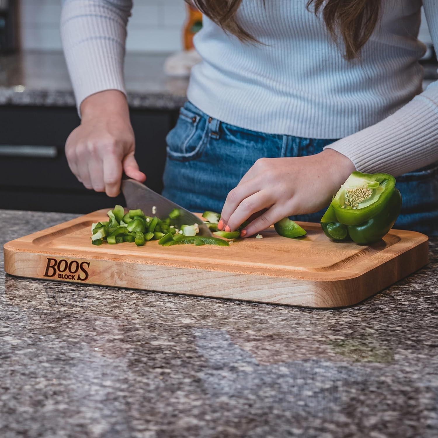 John Boos John Boos Prestige Series Maple Cutting Board with Juice Groove