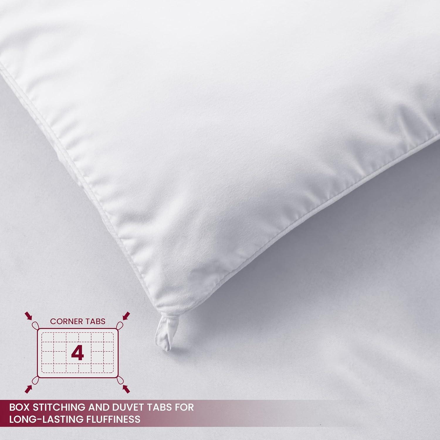 Lux Decor Collection King Comforter Duvet Insert - Box Stitched Down Alternative Single Comforter - Quilted Comforter with Corner Tabs (King, Navy Blue)