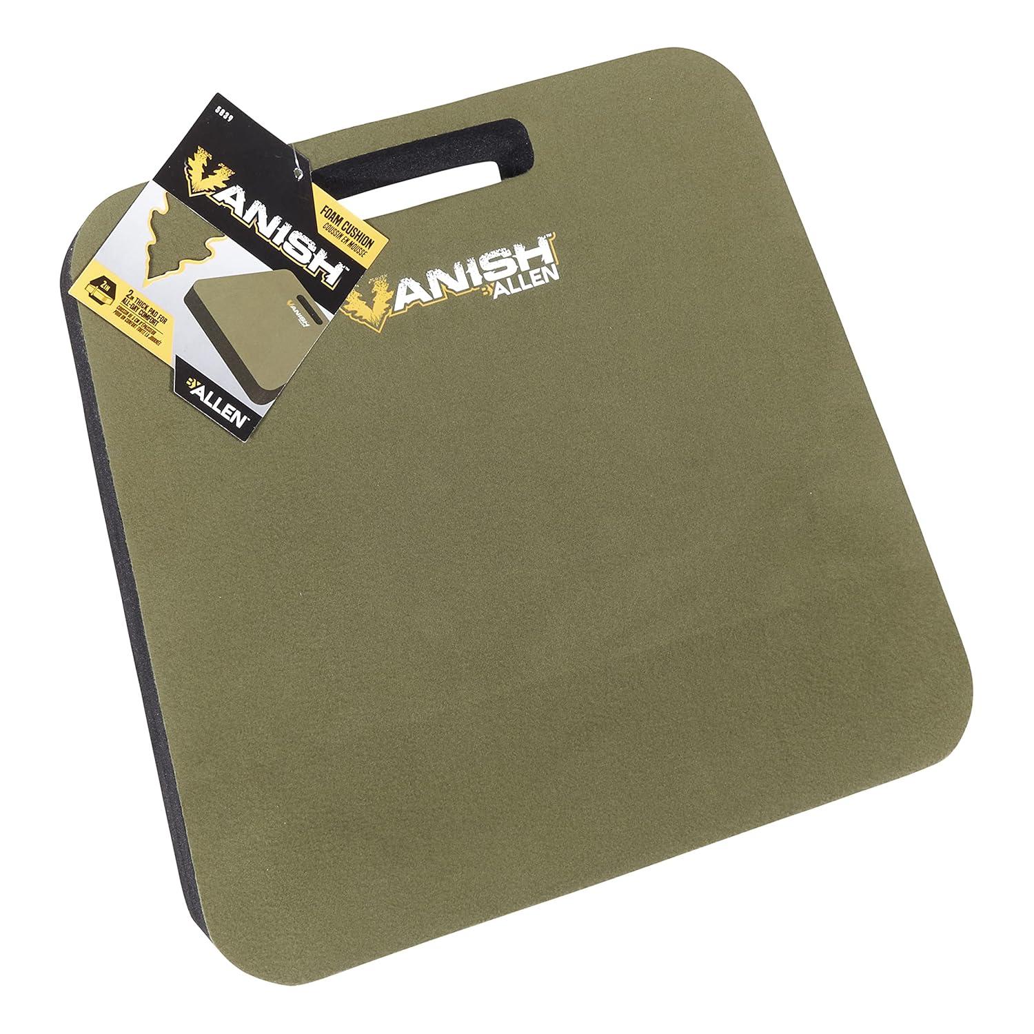 Vanish Foam Cushion, 14"L x 13"W x 2"H, Olive Green