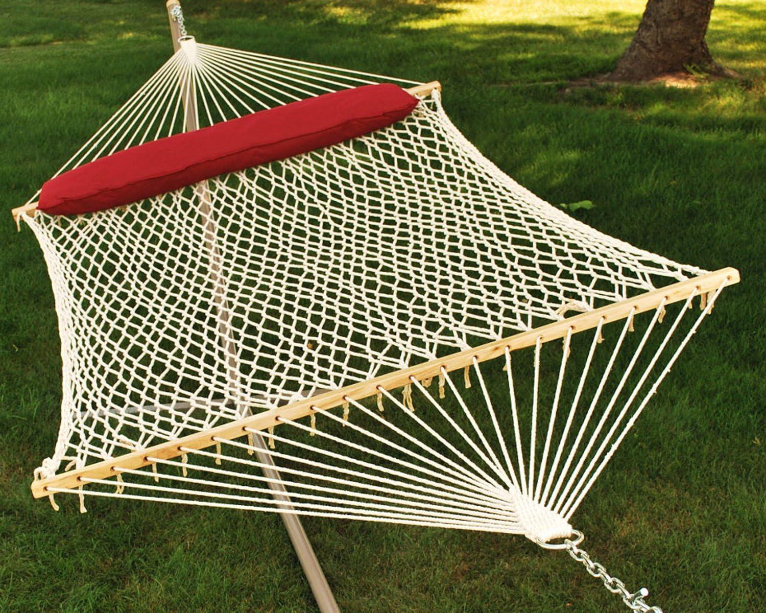 Algoma Net Company 13' Cotton Rope Hammock w/ Pillow