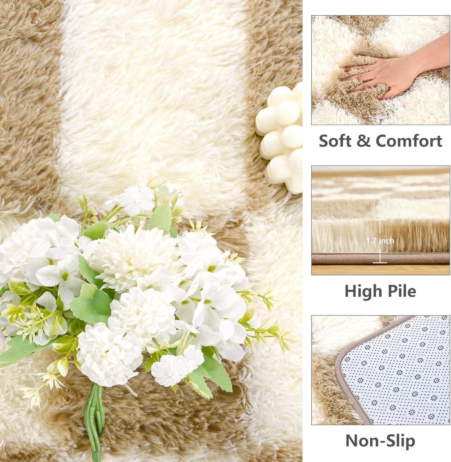 Corrigan Studio® Haylee Super Lightweight Plastic Straw Rug Checkered Black/White Outdoor Area Rug