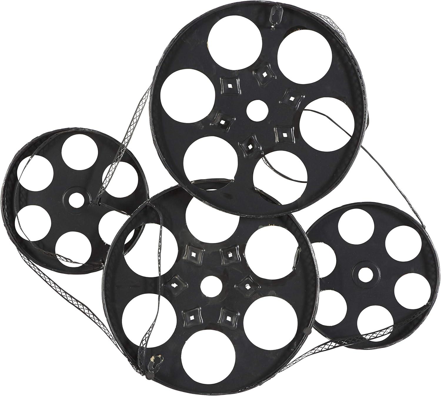 Williston Forge Metal Vintage Movie Reel Film Home Multi Colored Wall Decor