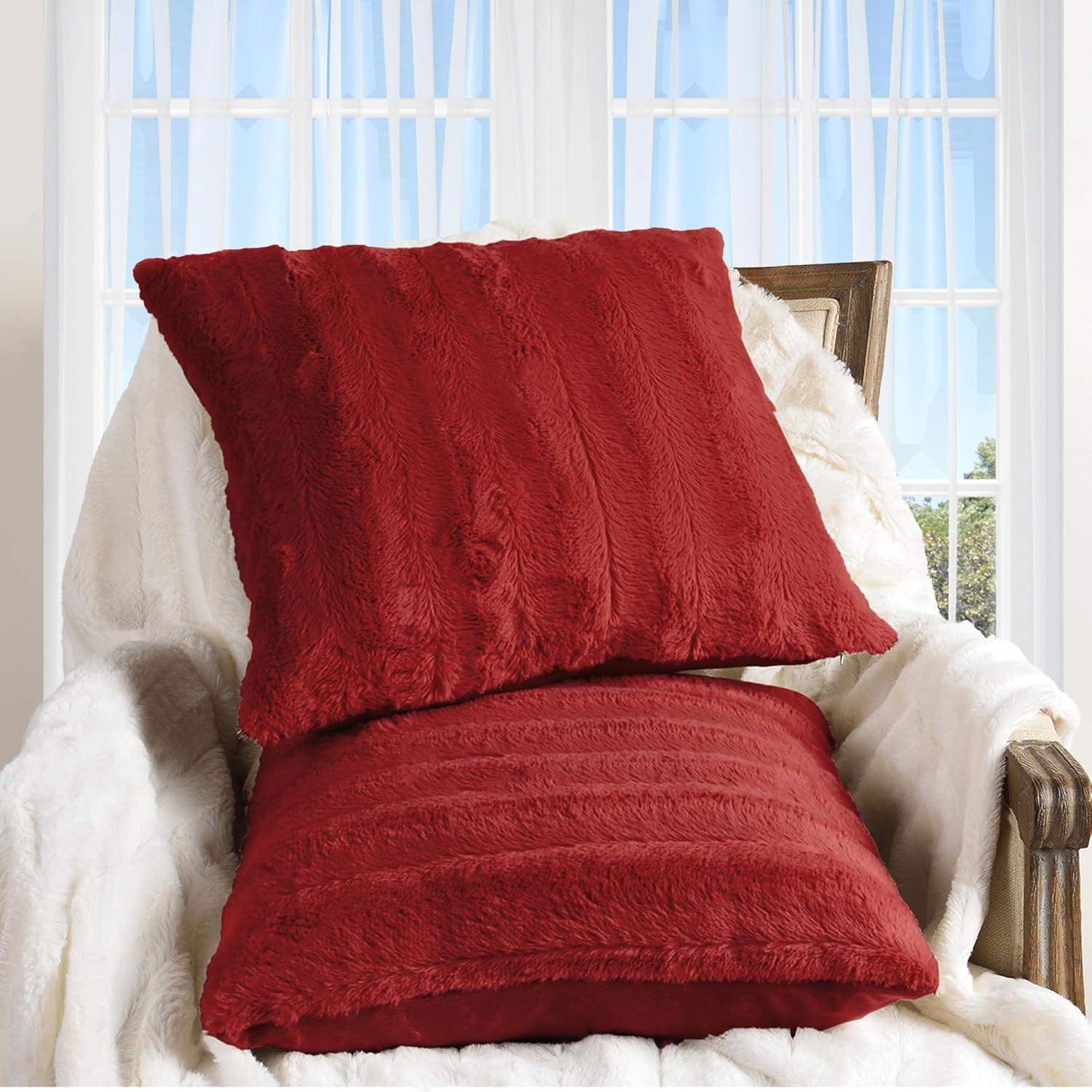 Faux Fur Throw Pillow