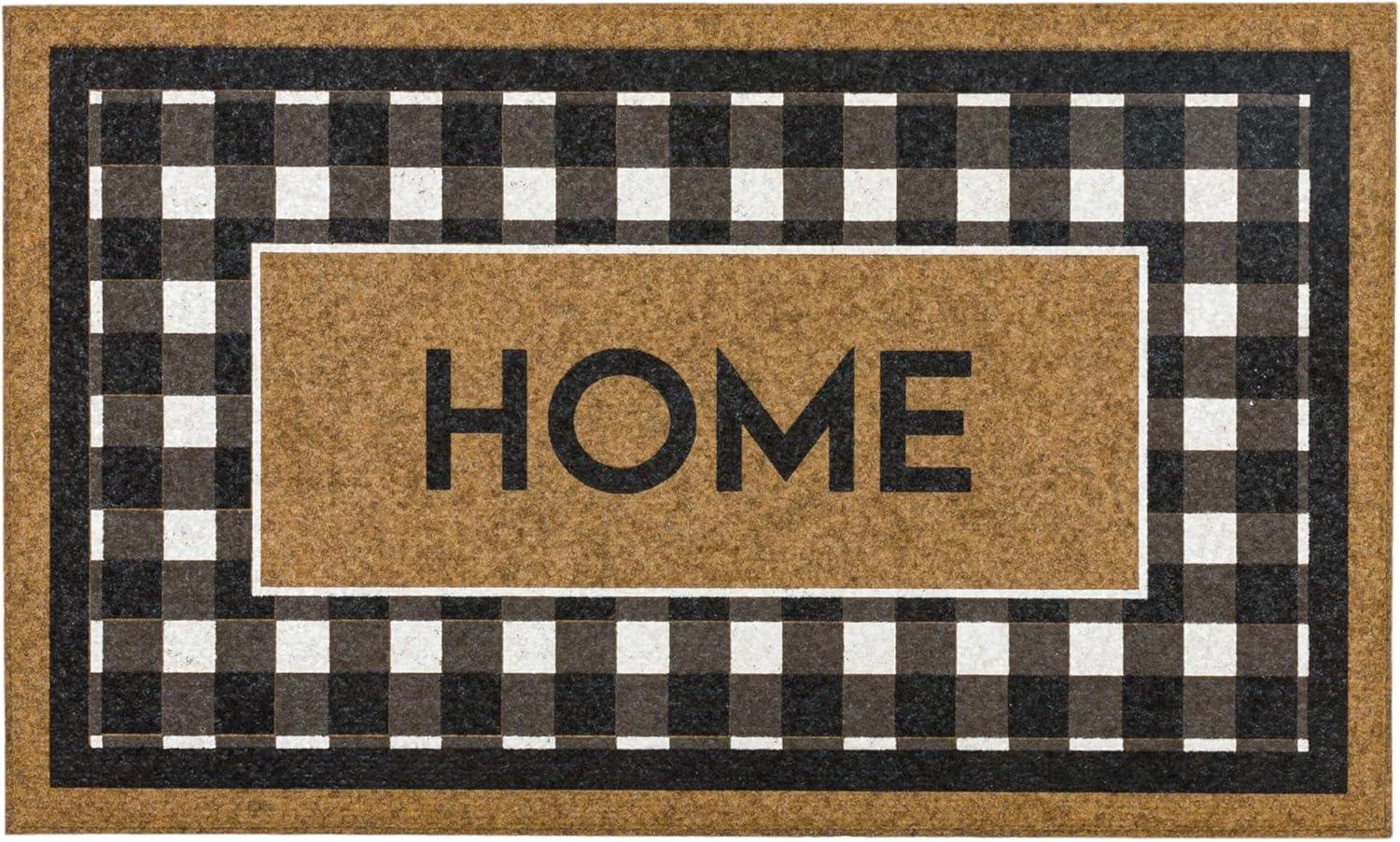 Mohawk Home Fall Welcome Home Black/White Geometric Weather Resistant Door Mat