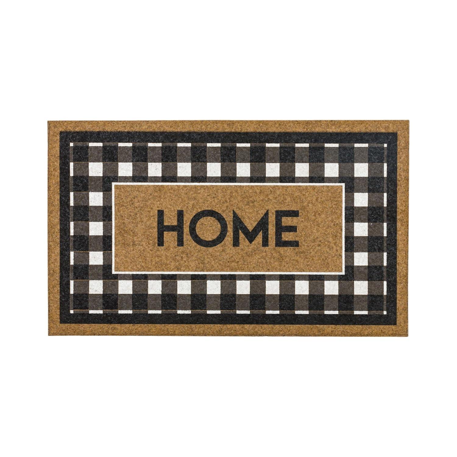 Mohawk Home Fall Welcome Home Black/White Geometric Weather Resistant Door Mat