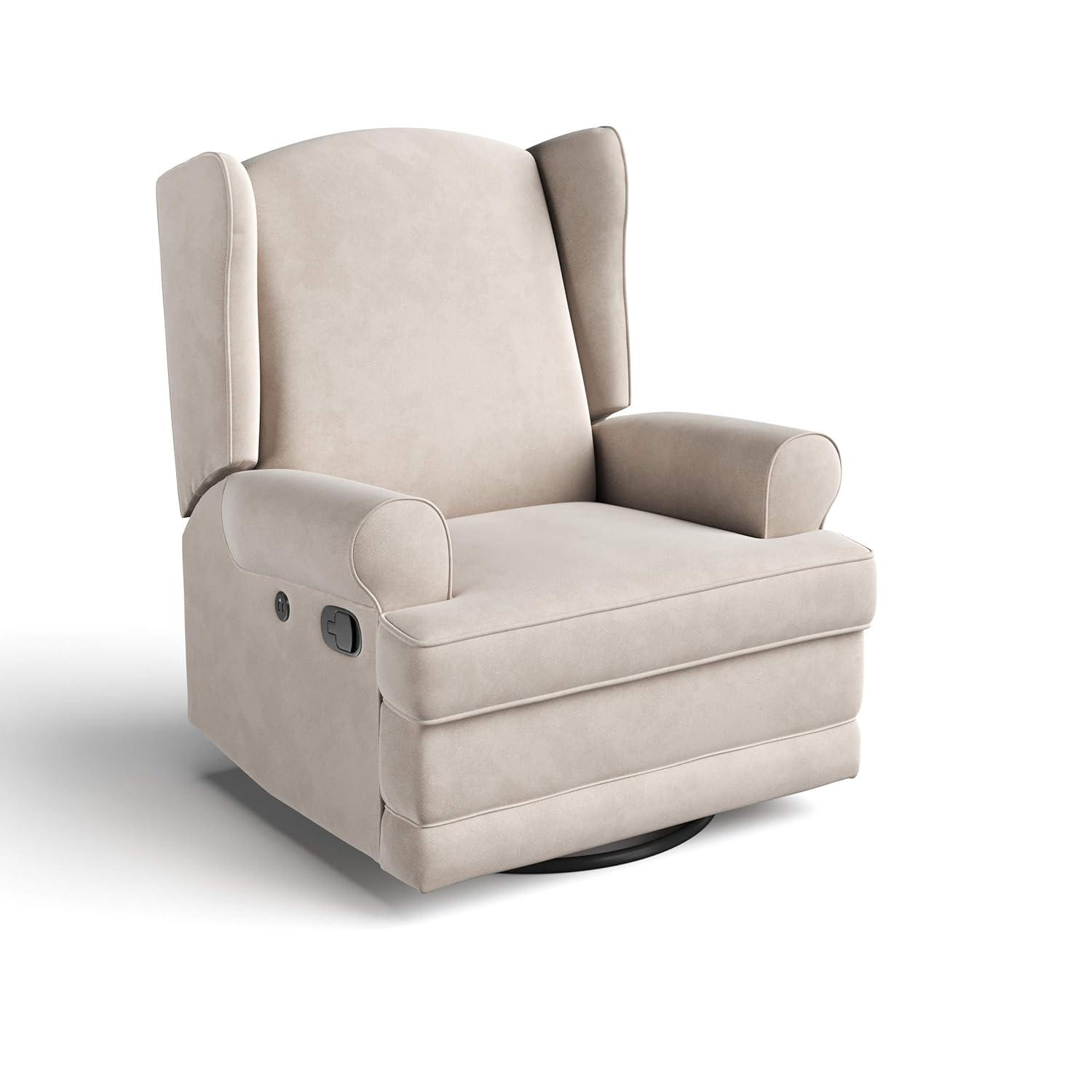 Serenity Swivel Reclining Glider Rocking Chair with USB