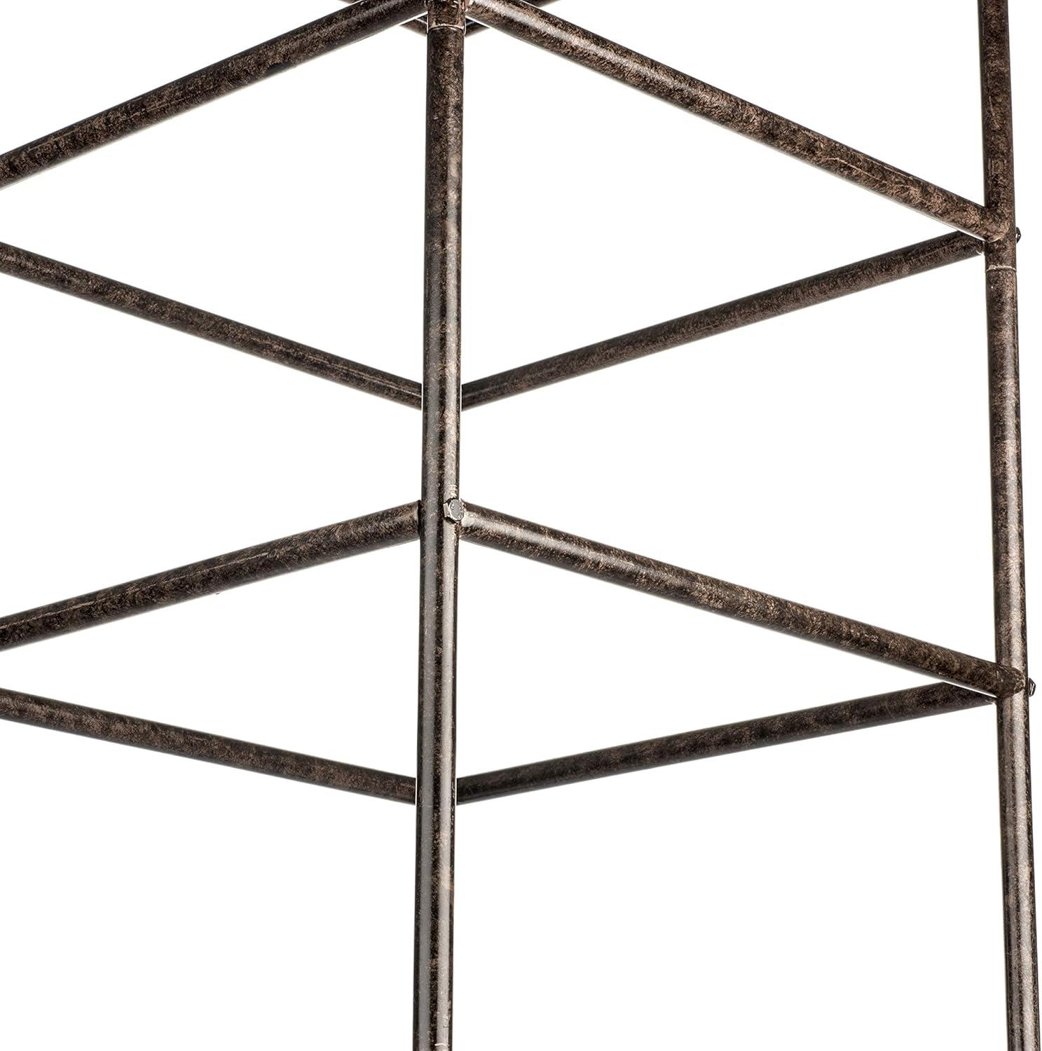 Extra Large Charcoal Brown Iron Garden Trellis