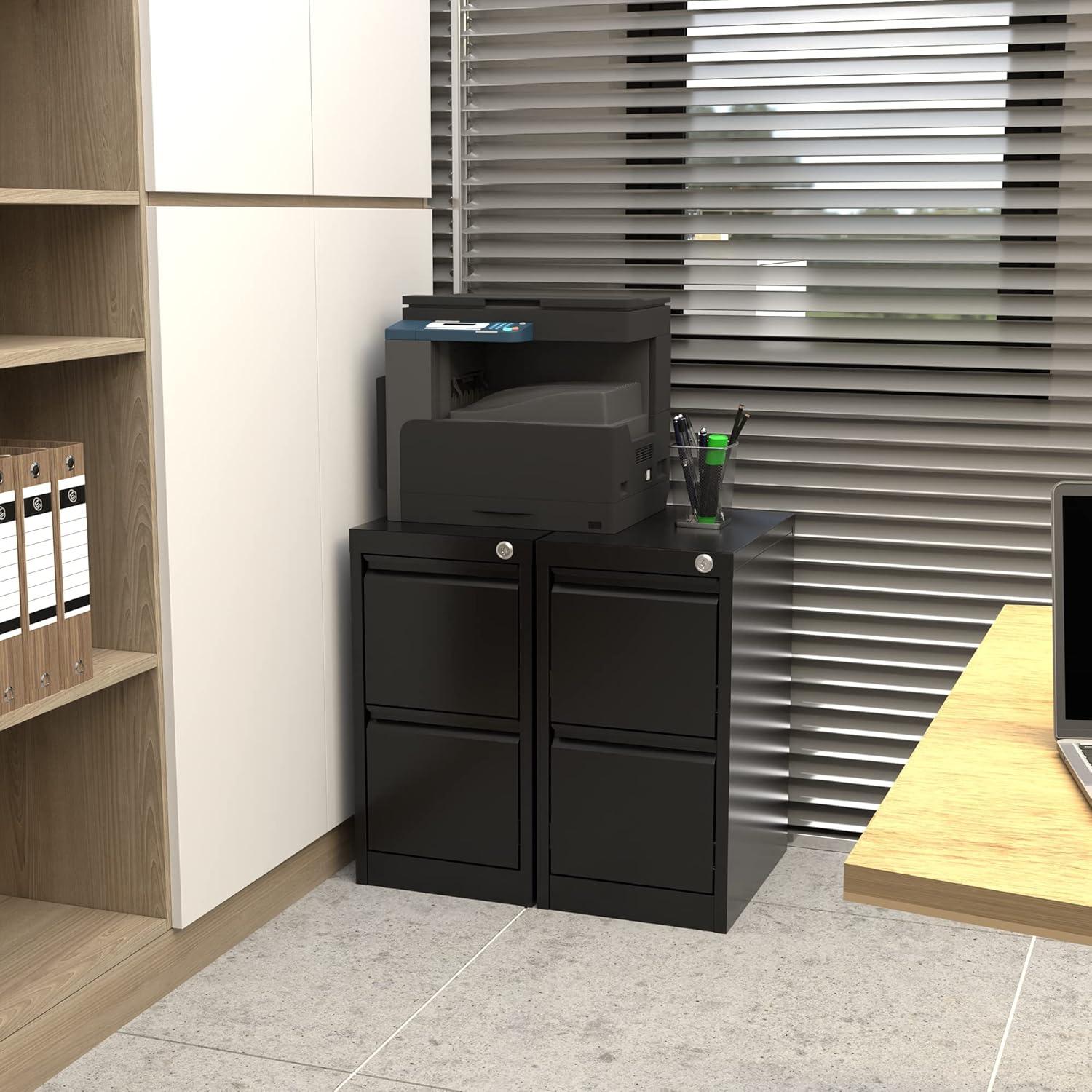 2 Drawer File Cabinet With Lock