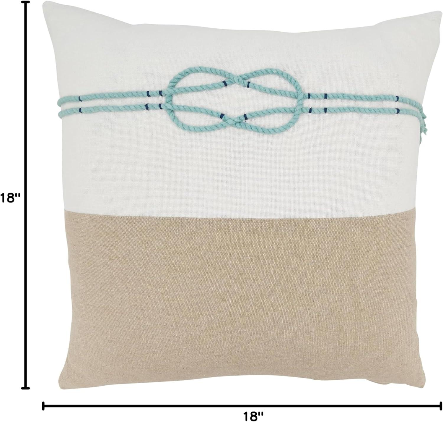Saro Laguna Collection Cotton Throw Pillow