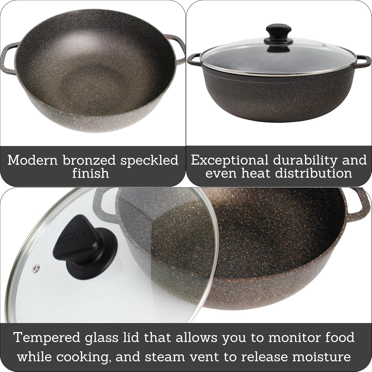 IMUSA Imusa 7 Qt Nonstick Fuzion Caldero With Speckles