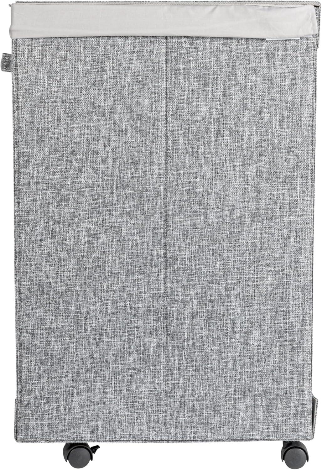 Household Essentials Rolling Laundry Hamper with Handles