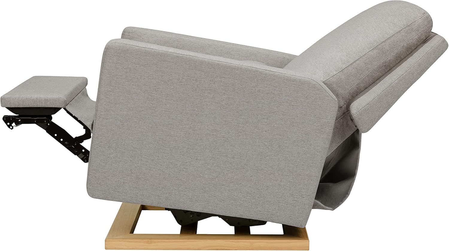 Sigi 34" Performance Grey Eco-Weave Electronic Recliner with USB