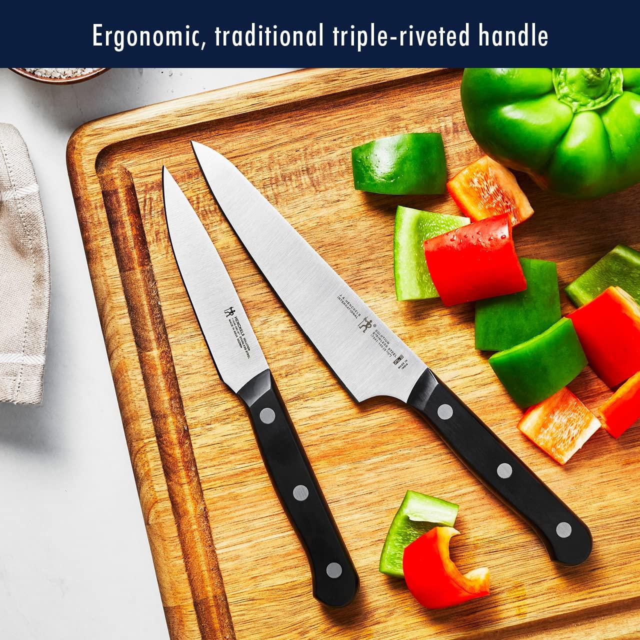 HENCKELS Solution Razor-Sharp 15-pc Knife Set, German Engineered Informed by 100+ Years of Mastery, Chefs Knife