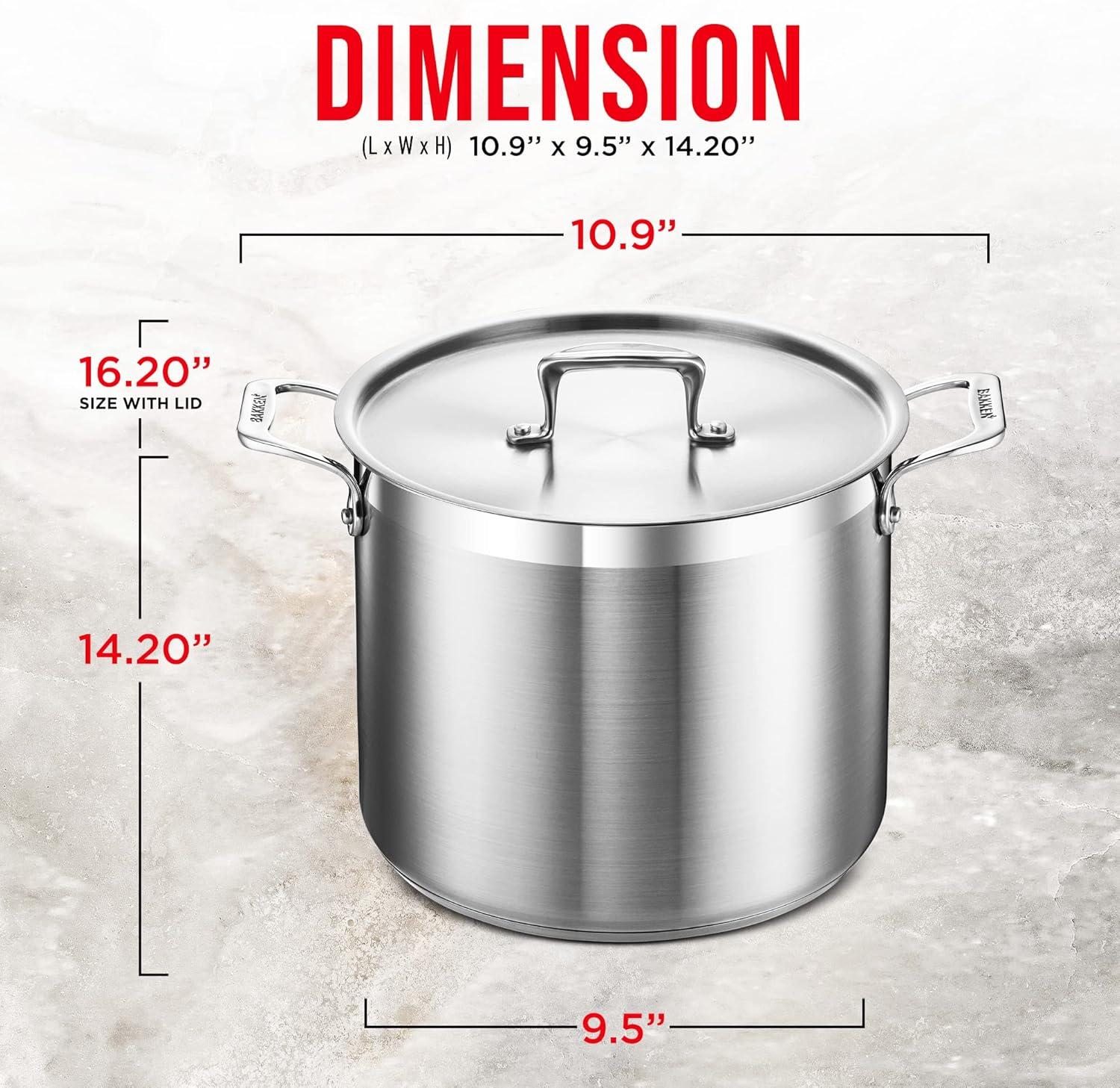 Lifemaster Non-Stick Steel Stock Pot