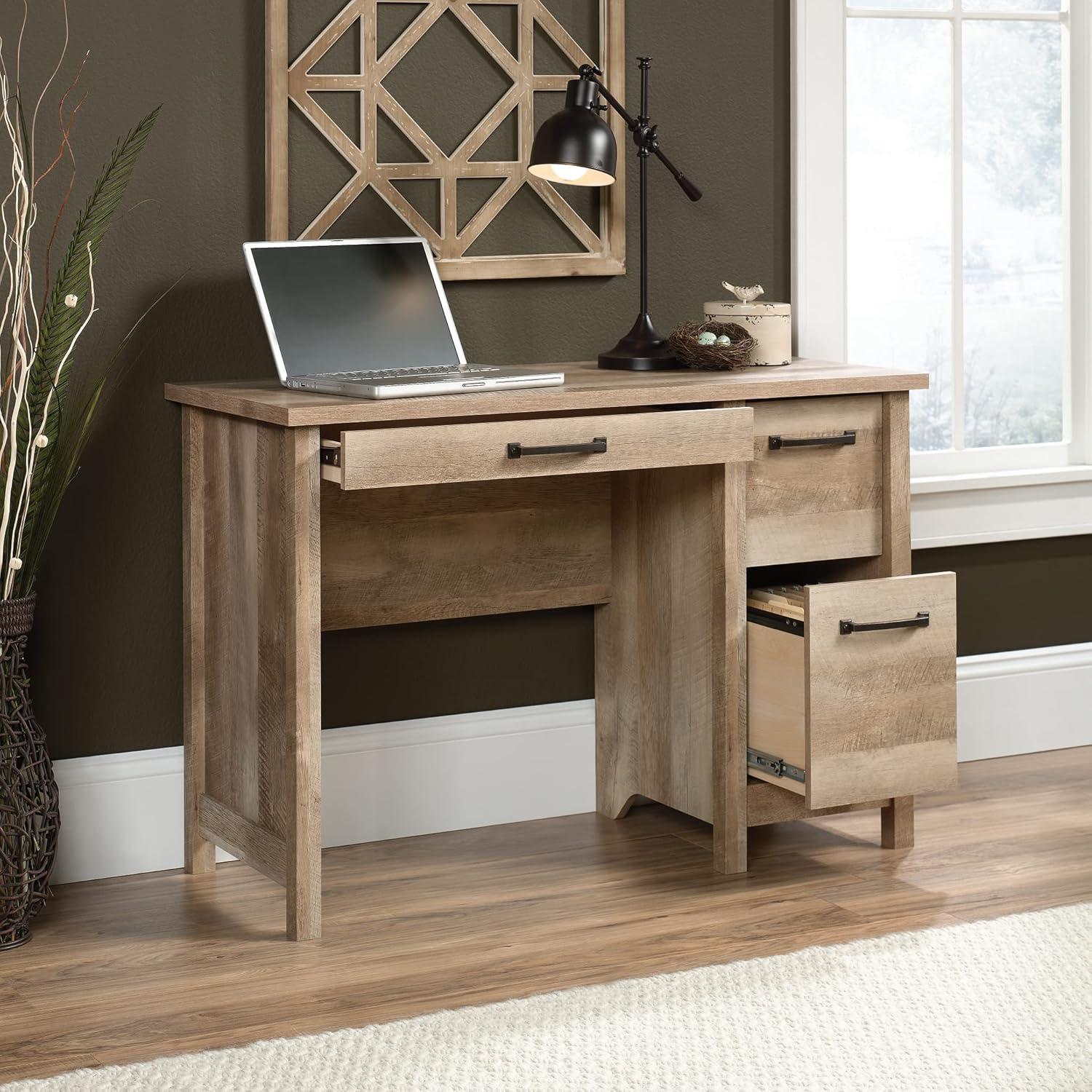 Cannery Bridge Desk Lintel Oak - Sauder