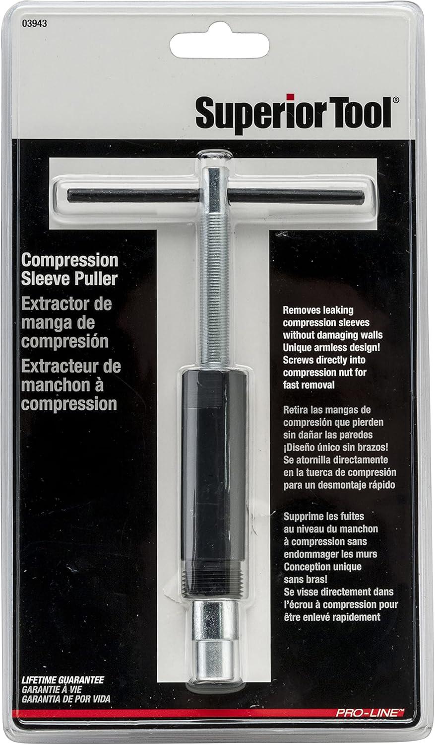 Superior Tool Compression Sleeve Puller,Pipe 1/2 In 3943