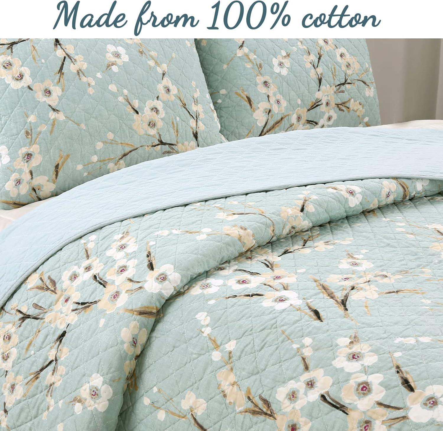 Cotton No Floral Quilt Set