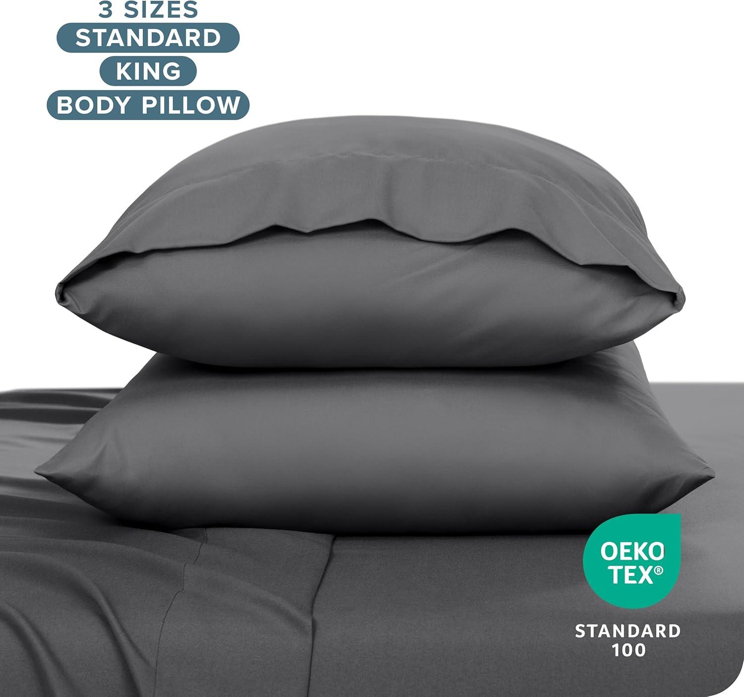 Bare Home Microfiber Pillowcase Set Envelope Closure