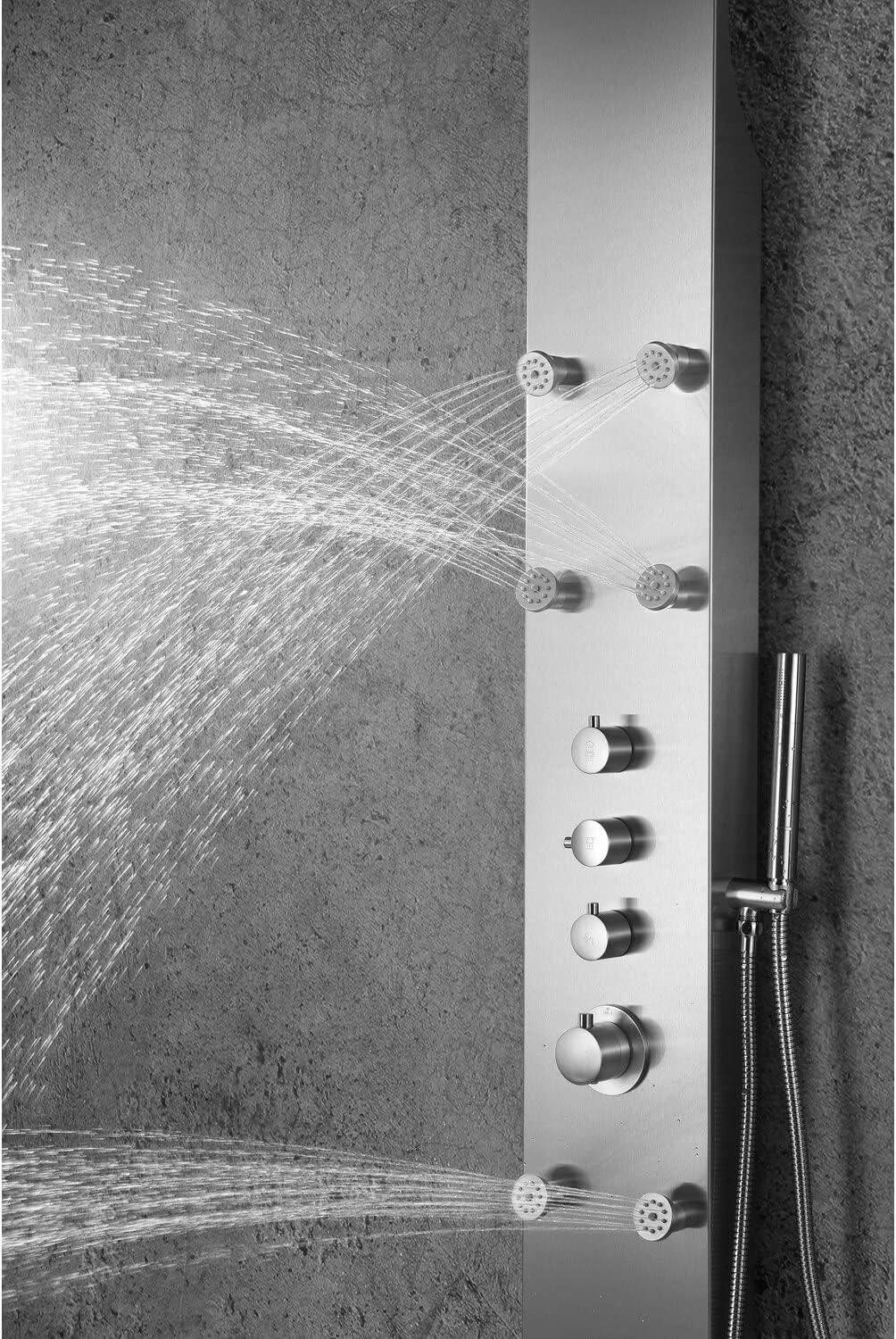 Fontan 62.99'' Shower Panel with Fixed Shower Head