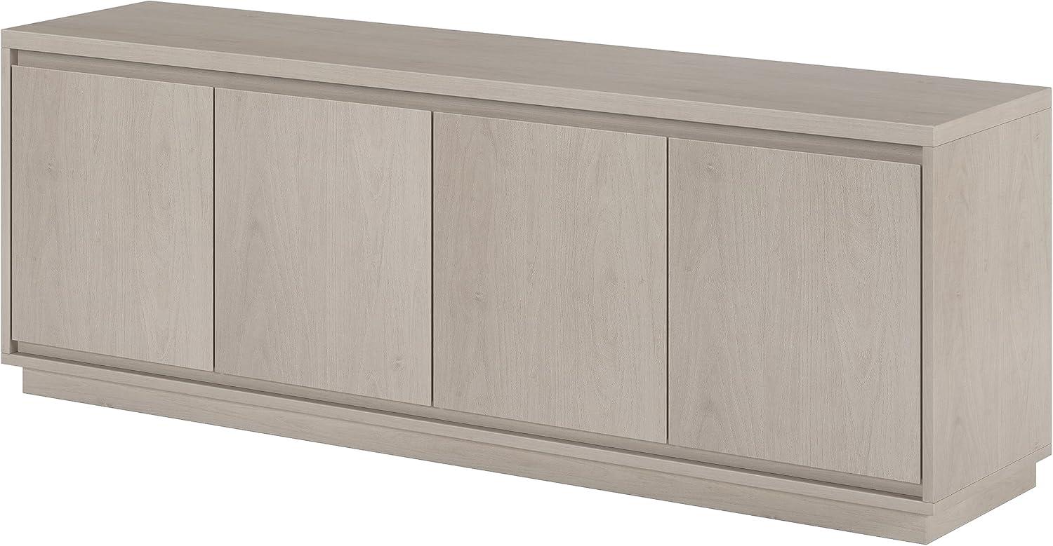 Evelyn&Zoe Presque Rectangular TV Stand for TV's up to 75", Alder Brown