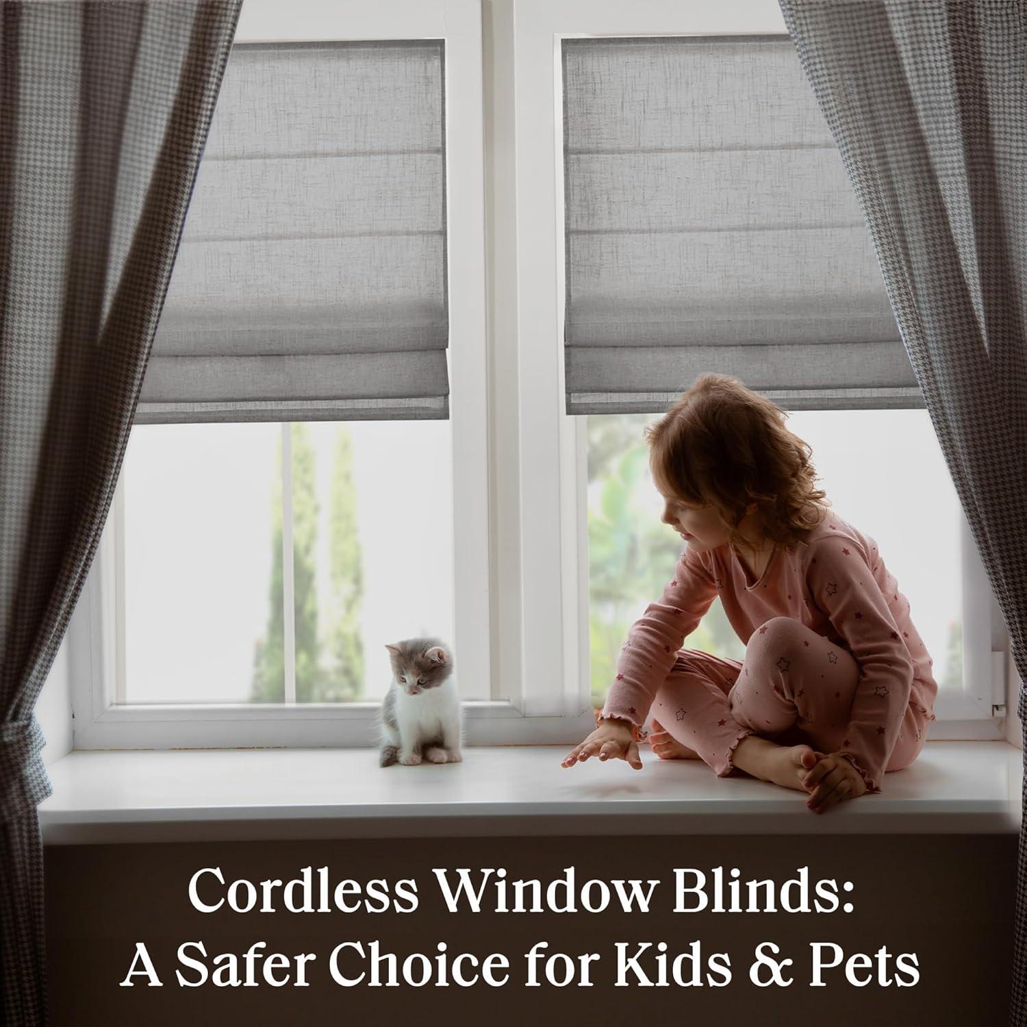 Kyler Linen Blend Light Filtering Single Roman Shade