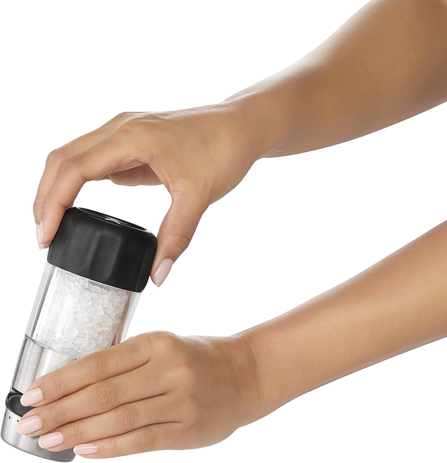 Stainless Steel and Acrylic Adjustable Salt Grinder