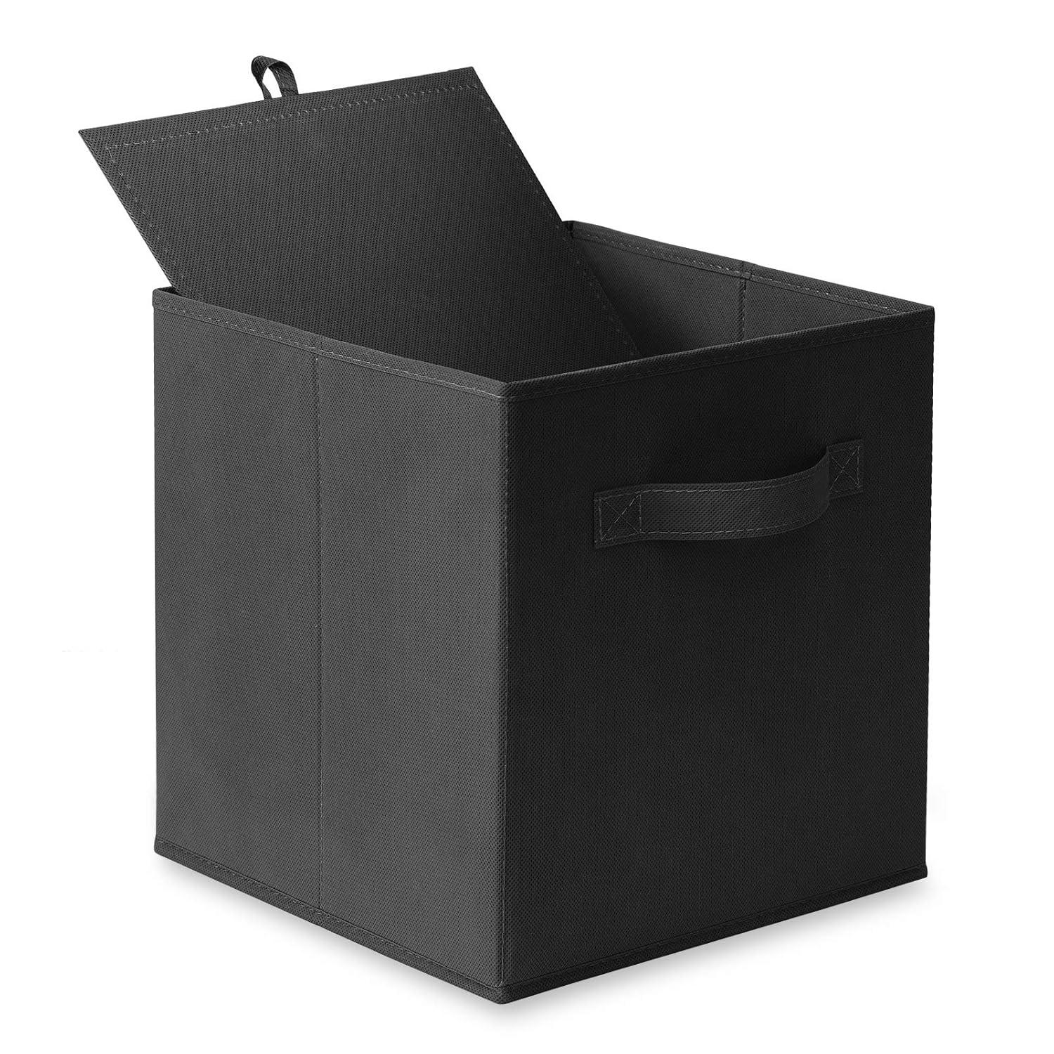 Casafield 10.5" L x 10.5" W x 11" H Collapsible Fabric Cube Storage Bins (Set of 6)