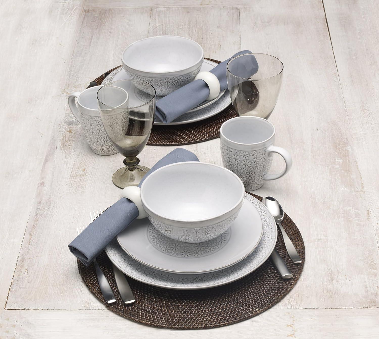 Pfaltzgraff Pfaltzgraff Blossom 16-Piece Stoneware Dinnerware Set, Service for 4