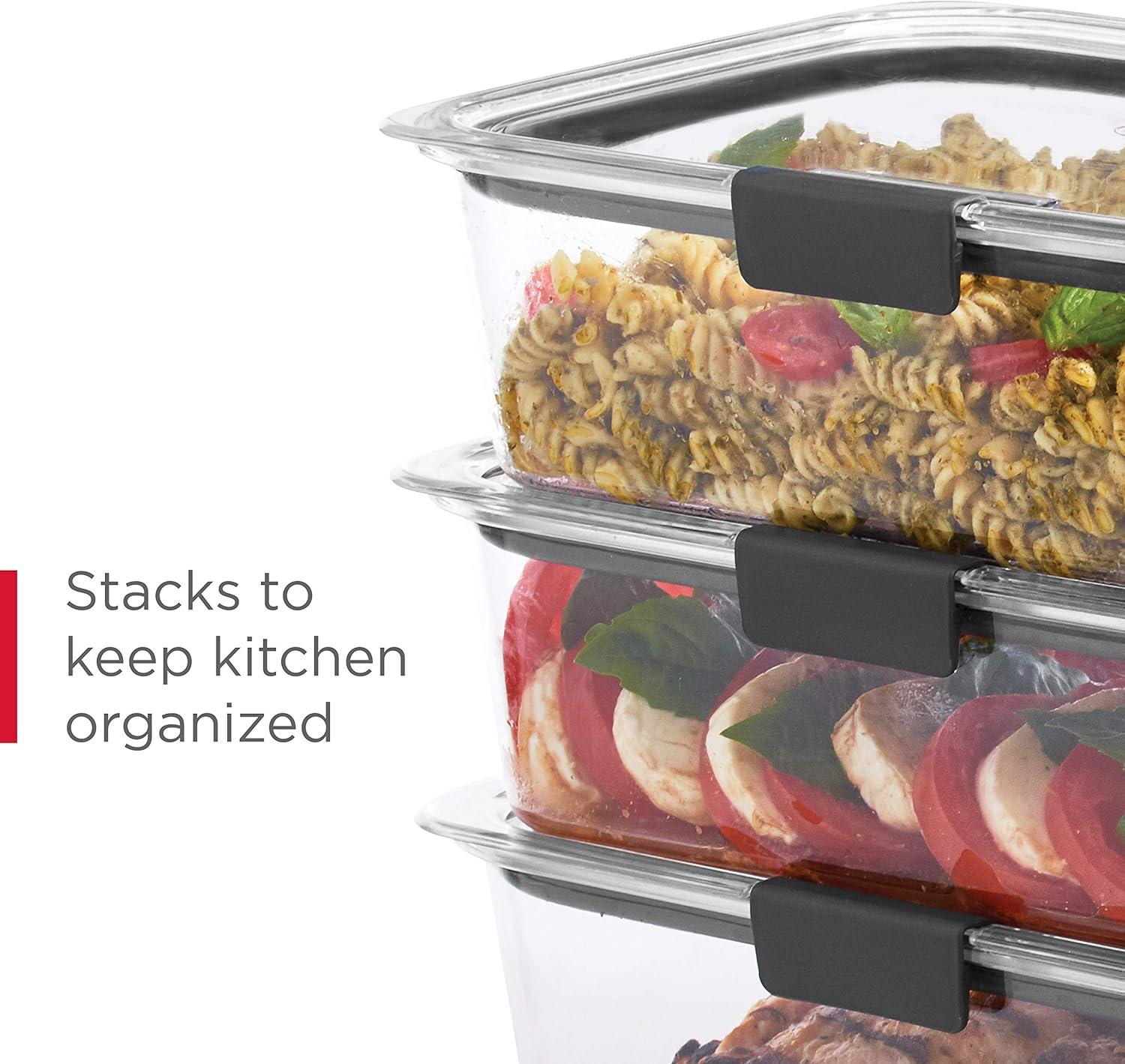 Clear BPA-Free Plastic Airtight Food Storage Container Set