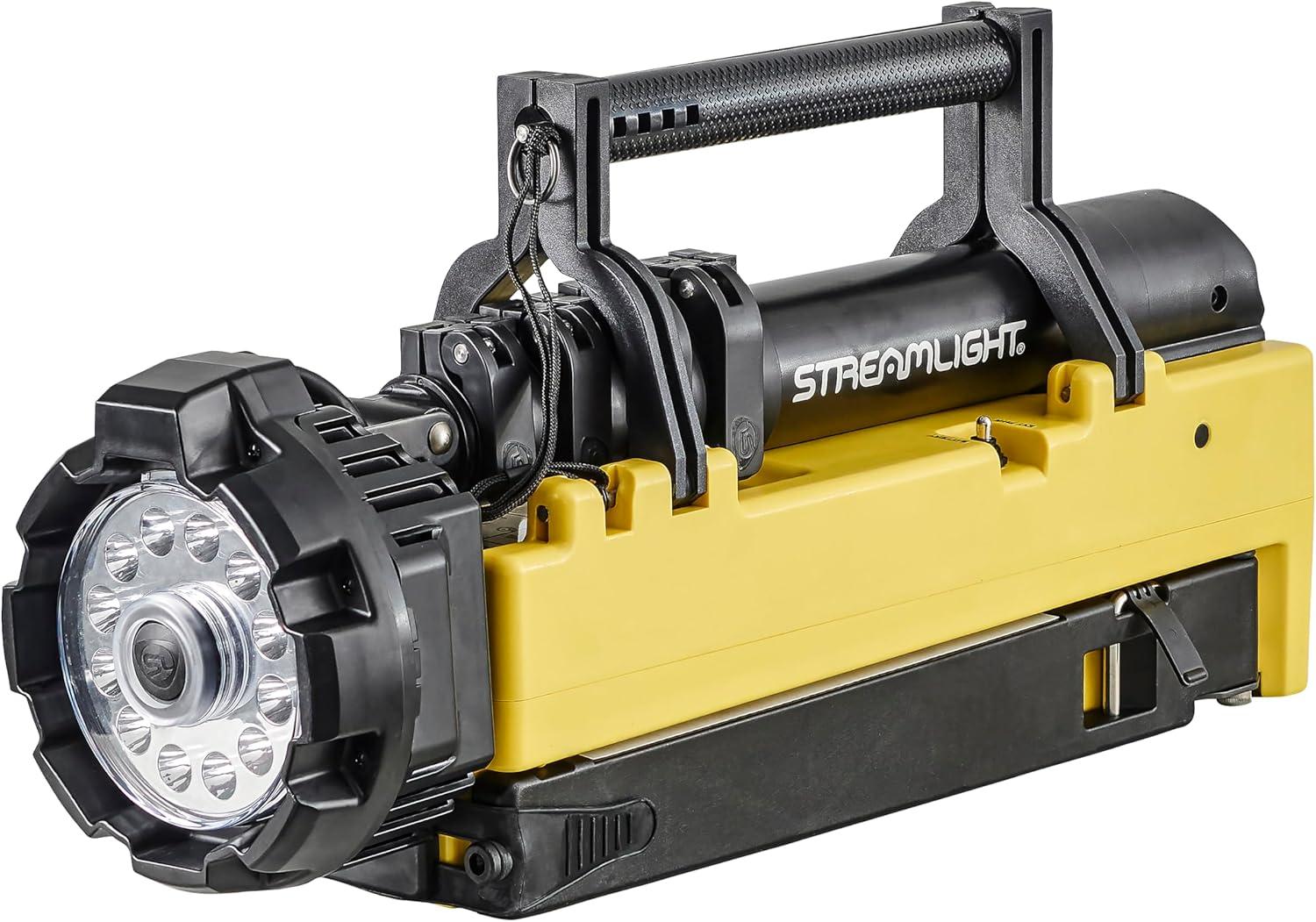 Portable Scene Light w/120V AC/12V DC-Yel