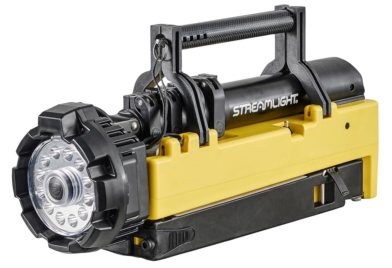 Portable Scene Light w/120V AC/12V DC-Yel