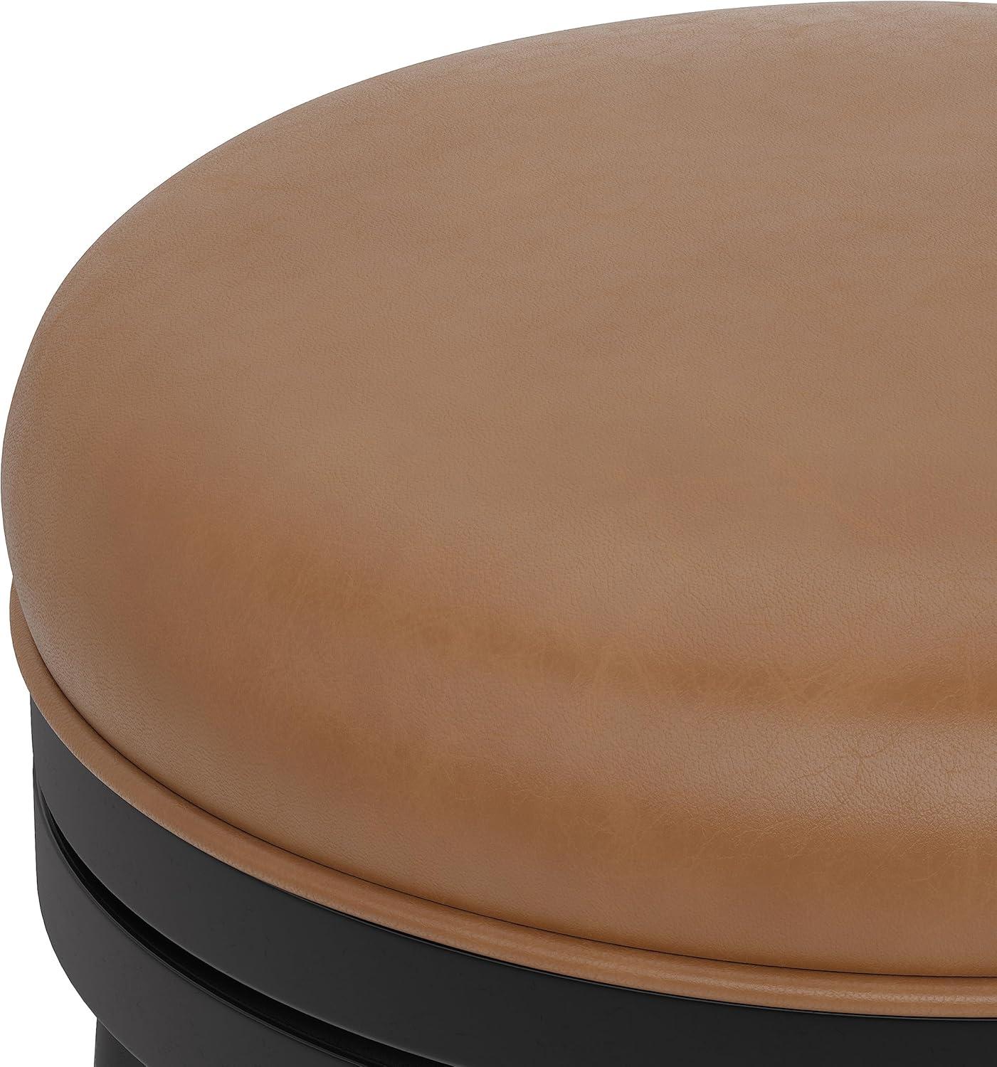 Hillsdale Aubrie Metal Counter Height Swivel Stool, Matte Black