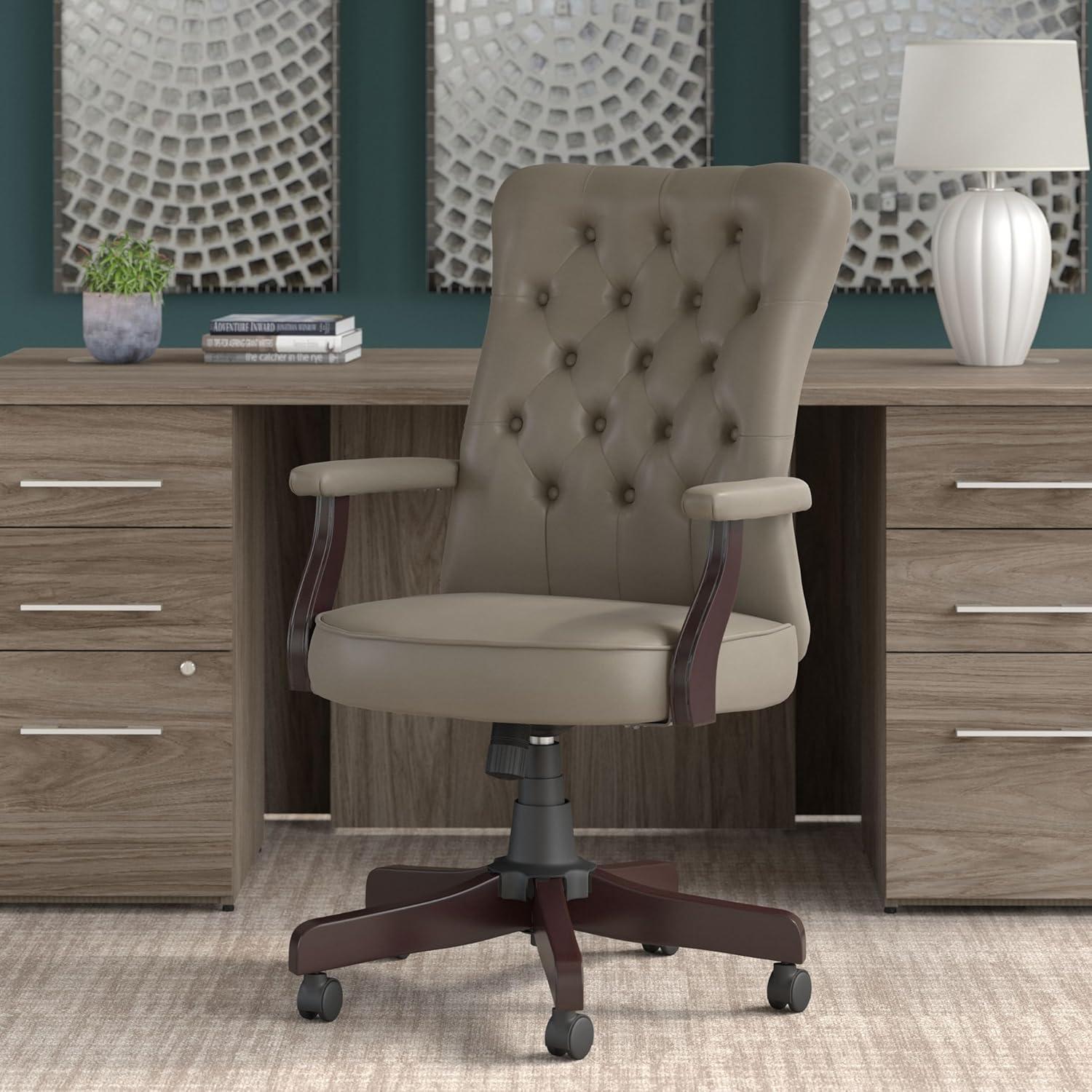 Huckins Vinyl Executive Chair