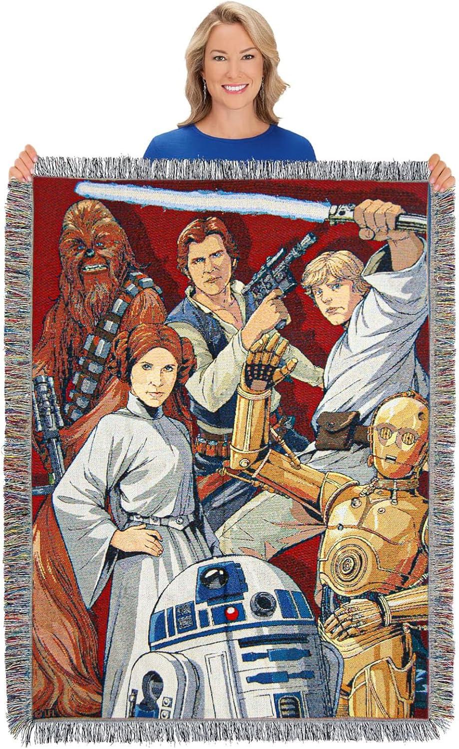 Northwest Disney Star Wars Throw Blanket, Rebel Forces Sci-Fi Fan Decor, 48x60 Inches
