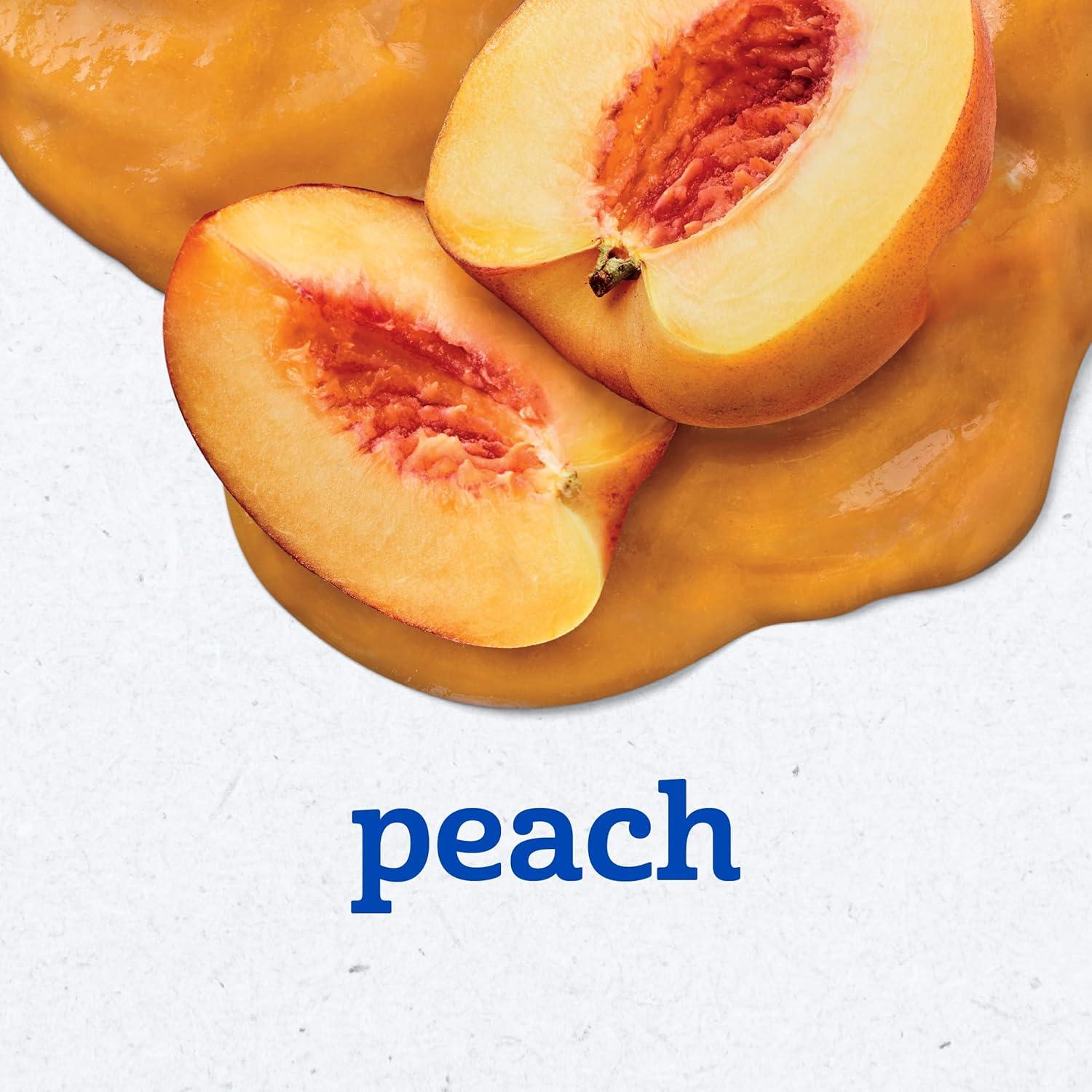 Gerber 2nd Food Baby Food Peach Puree, Natural & Non-GMO, 4 Ounce Tubs, 2-Pack (Pack of 8)