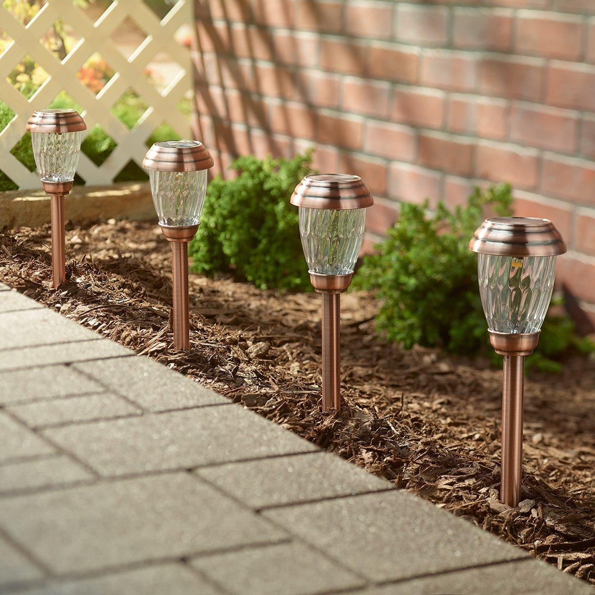 Smart Living Charleston Copper Finish Pathway LED Lights