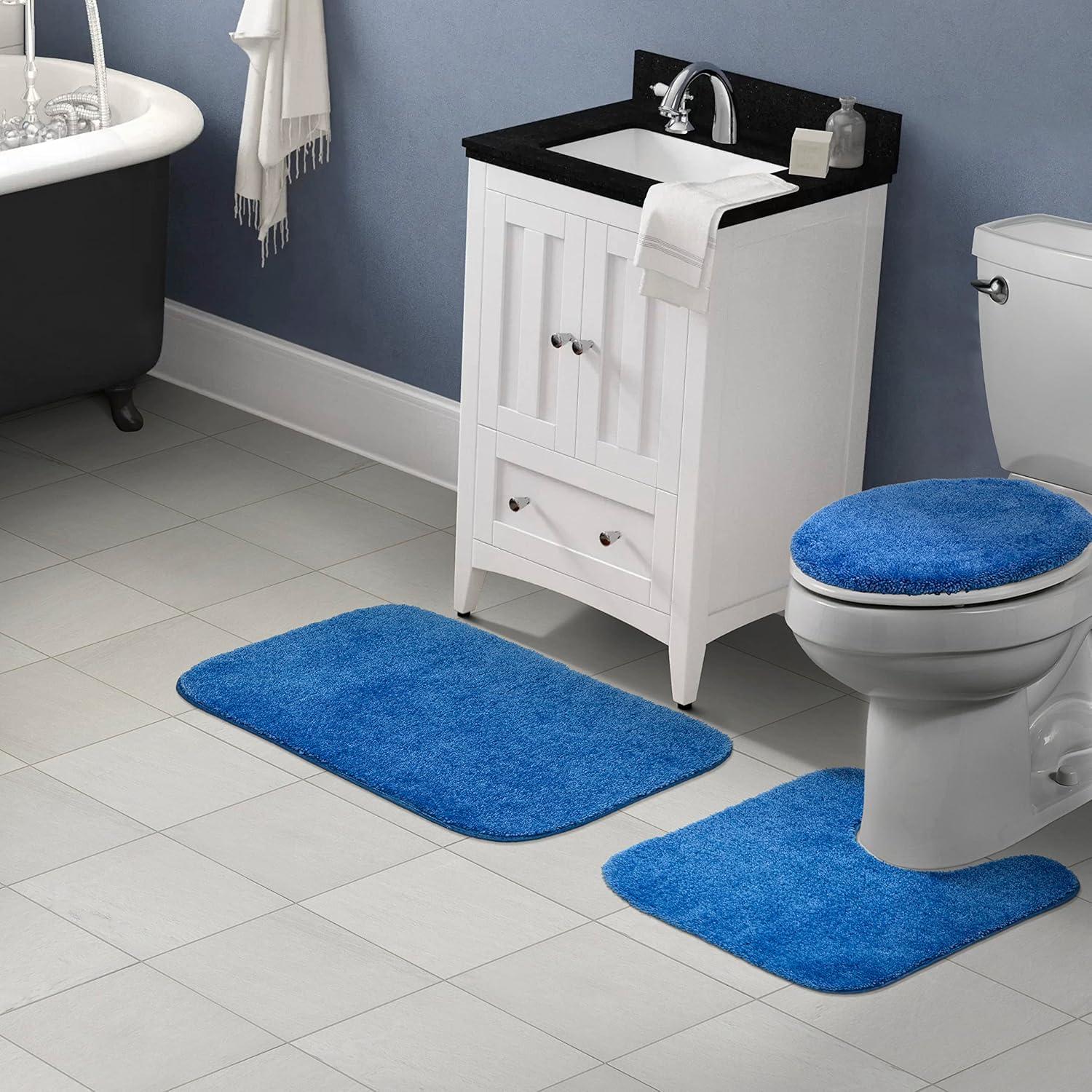 3pc Traditional Washable Nylon Bath Rug Set - Garland