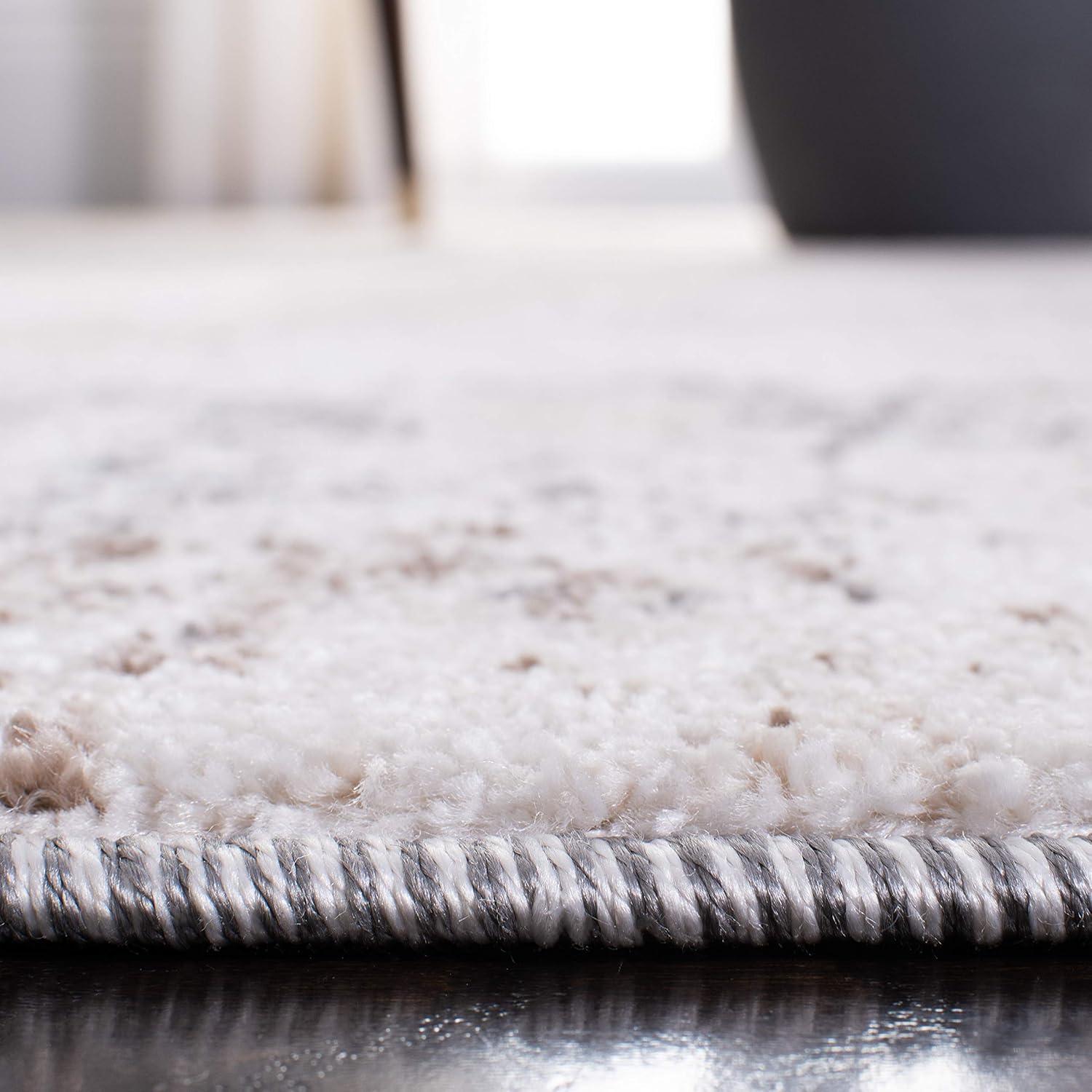 Aston ASN708 Power Loomed Indoor Runner Rug - Ivory/Grey - 2'x9' - Safavieh