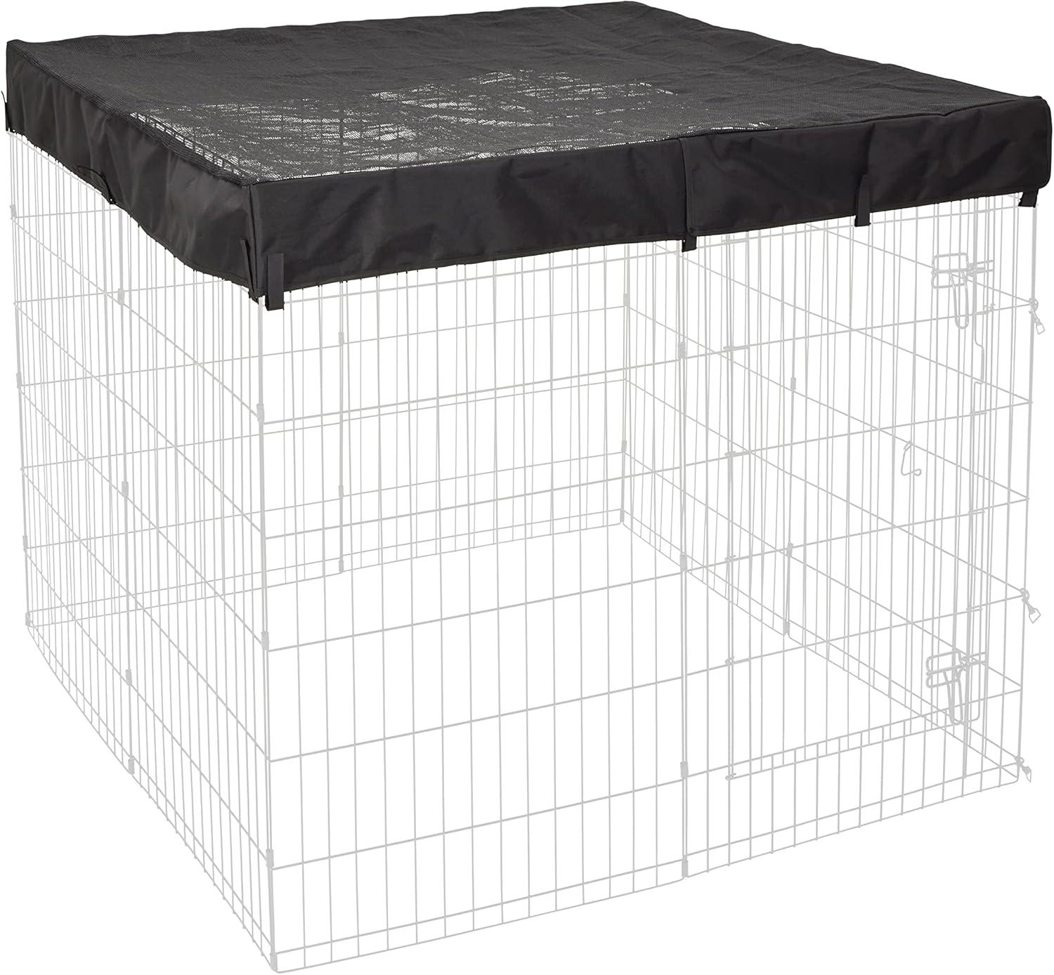 Square Exercise Pen Fabric Mesh Top