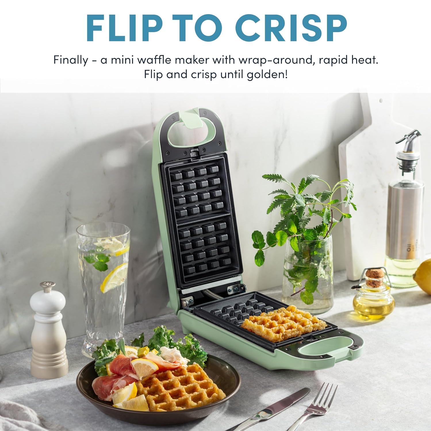 Aroma Aroma® Swap & Flip Waffle Maker With Removable Plates: 3-in-1 Panini Press, Mini Donut Maker, And Waffle Iron