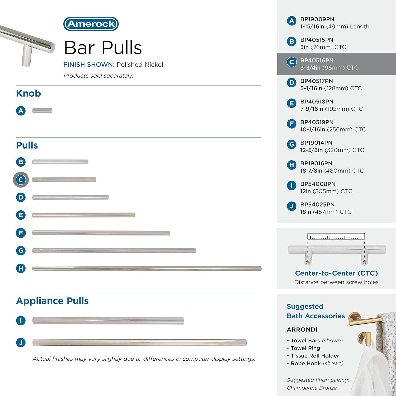 Bar Pulls Center to Center Bar Pull