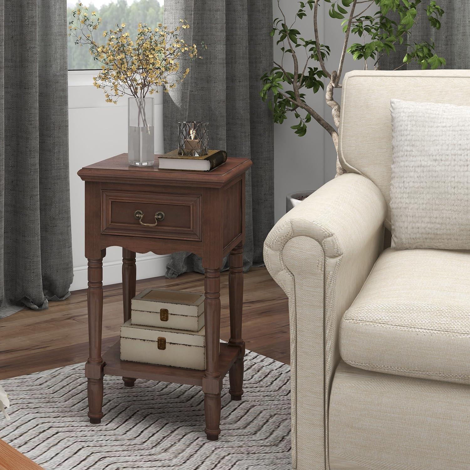 Ophelia & Co. Liscomb 15.5'' W Solid Wood Nightstand