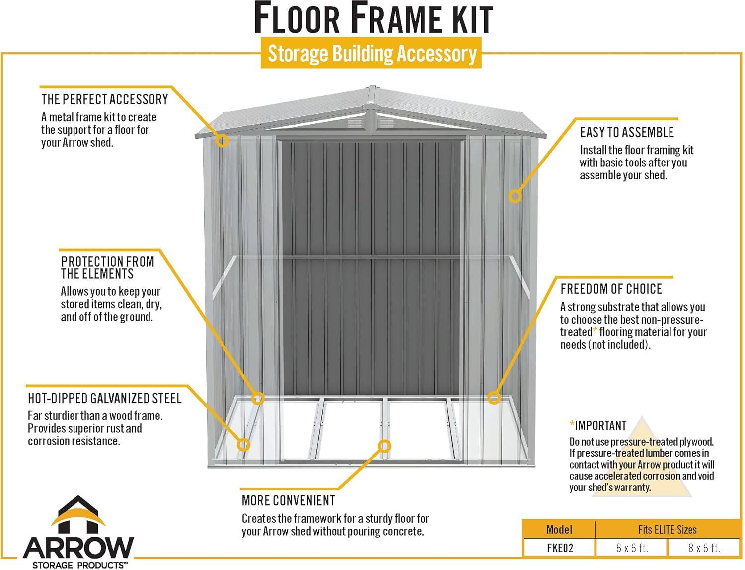 Arrow Arrow Rust Resistant Steel Flooring Kit
