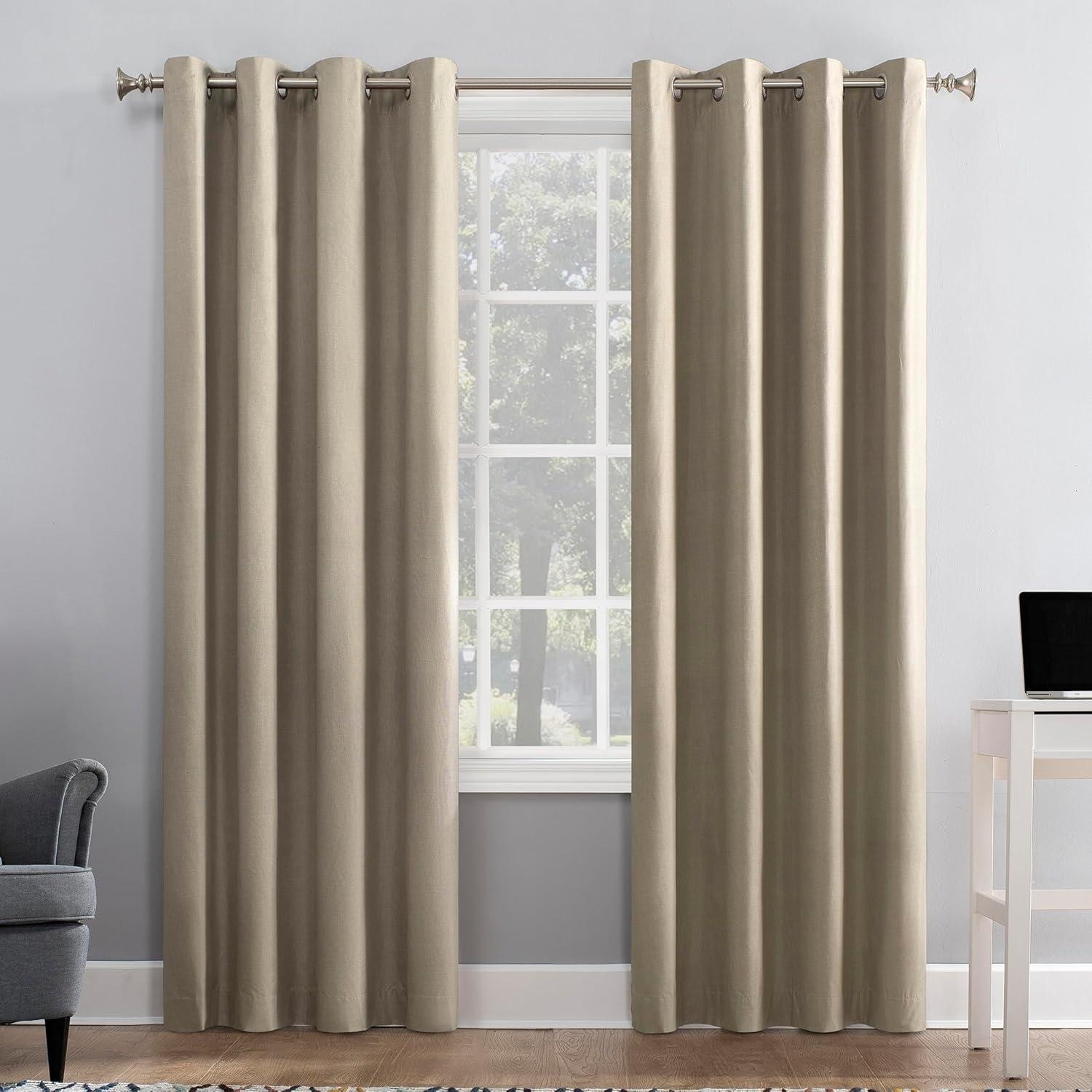 Sun Zero Cameron Thermal Insulated 100% Blackout Grommet Curtain Panel
