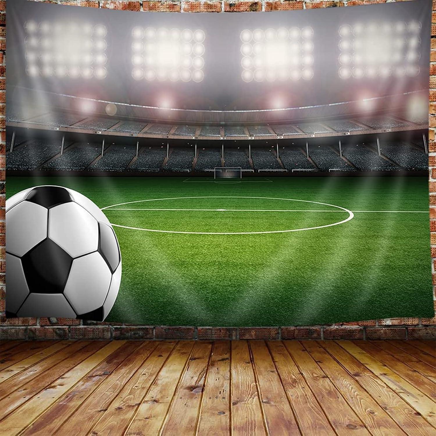 Soccer Stadium Landscape Polyester Wall Tapestry 40x60 Inch