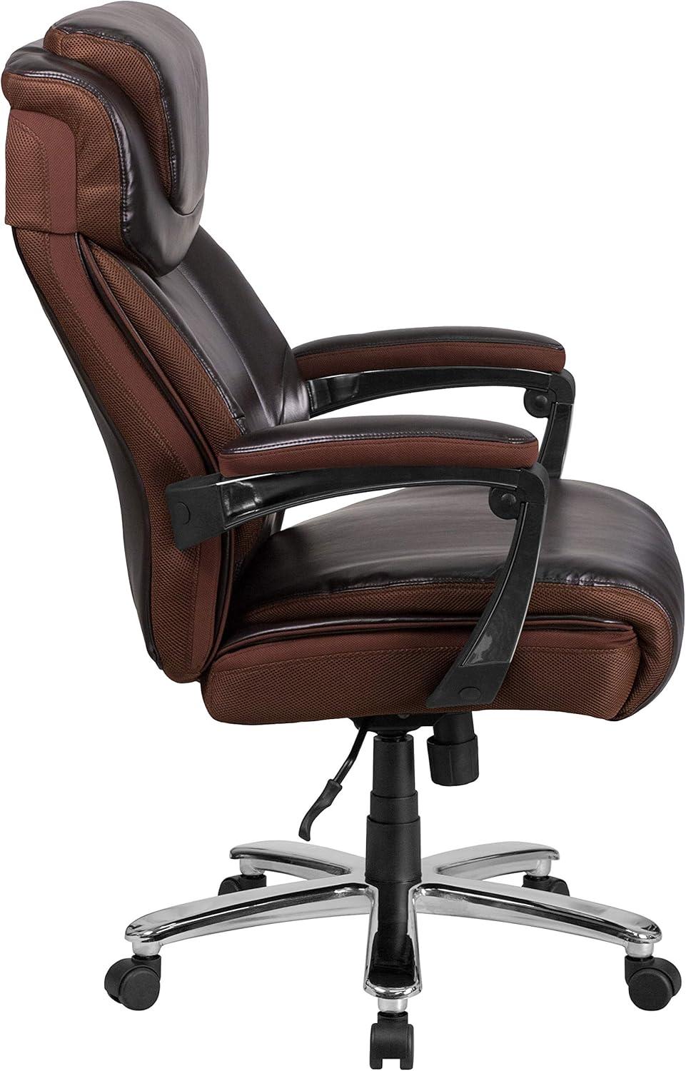 Esmeralda Big & Tall LeatherSoft Executive Swivel Ergonomic Office Chair