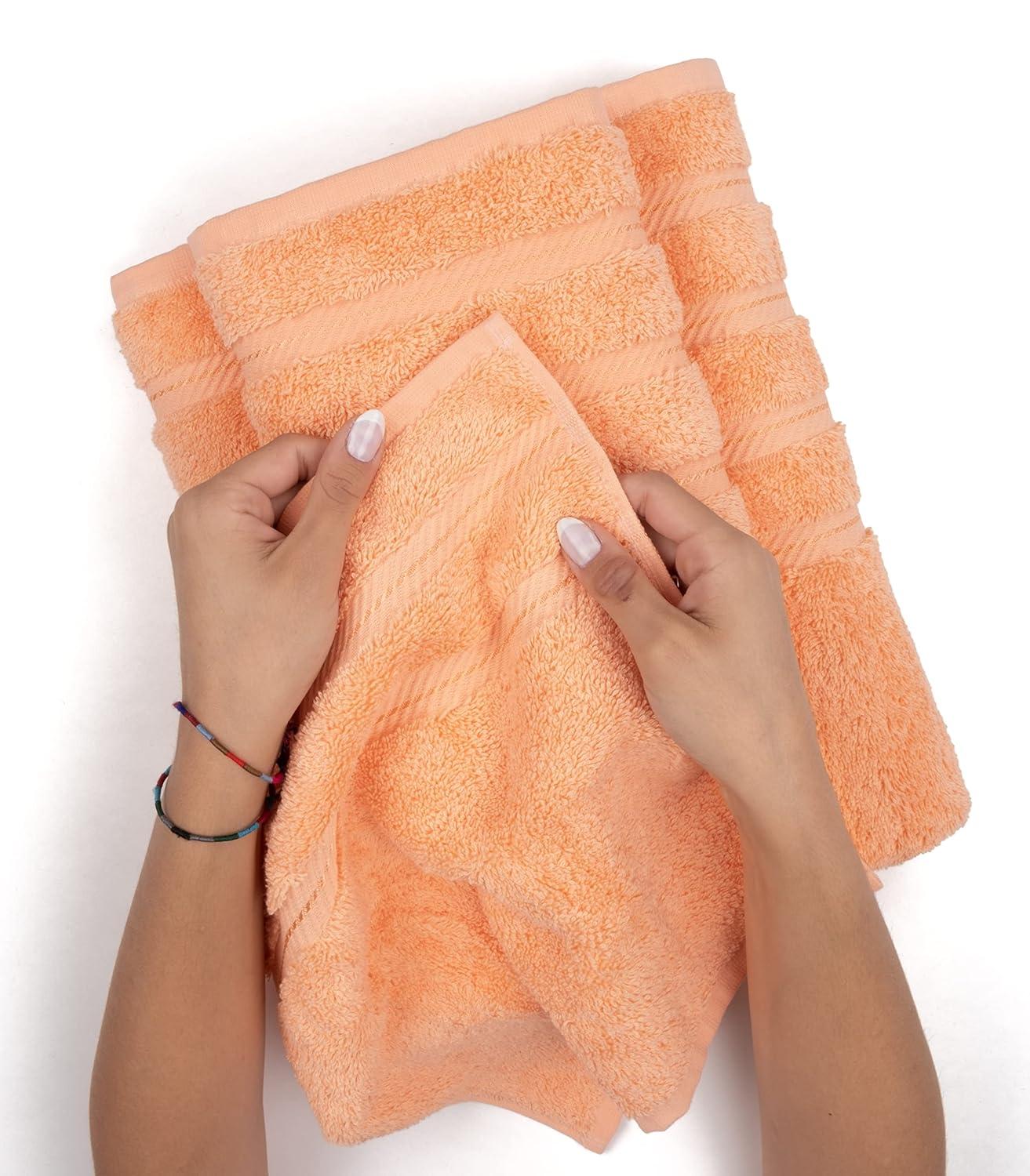 American Soft Linen Luxury 35x70 Jumbo Large Bath Towel, 100% Cotton Turkish Bath Towel Sheet, Malibu Peach